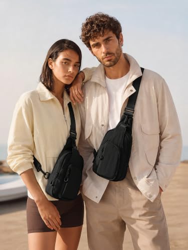 Sling Bag with Adjustable Straps Crossbody Chest Bag Lightweight Small Backpack for Casual Outdoor Traveling Hiking