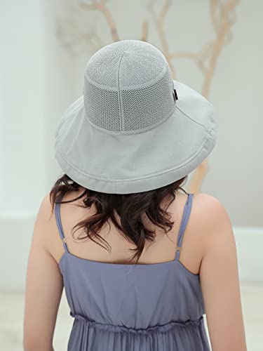 Women Summer Wide Brim Sun Hat Bucket Fishing Hats UV Protection