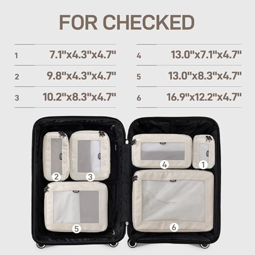 TripCozy Compression Packing Cubes