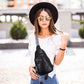 Crossbody Bags for Women Anti Theft Vegan Leather Sling Bag RFID Blocking Chest Bag for Travel