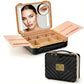 Lighted Makeup Case with Mirror + 10x Mini Mirror