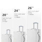24 Inch Checked Zipperless Luggage with Cup Holder