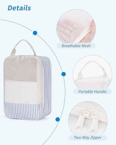 6 Set Compression Packing Cubes for Travel Women Men