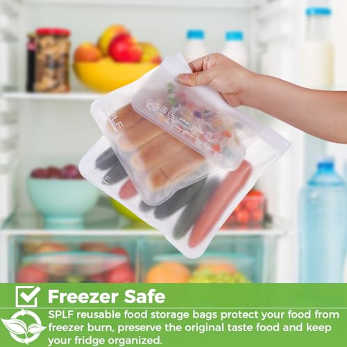 12 Pack Dishwasher Safe Reusable Food Storage Bags