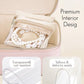 Travel Jewelry Case with Clear 8 Velvet Bags