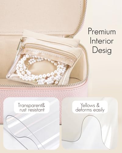 Jewelry Organizer with Clear 12 Velvet Bags