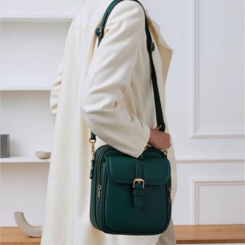 Leather Crossbody Bags for Women Anti