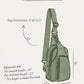 Sling Bag with Adjustable Straps Crossbody Chest Bag Lightweight Small Backpack for Casual Outdoor Traveling Hiking