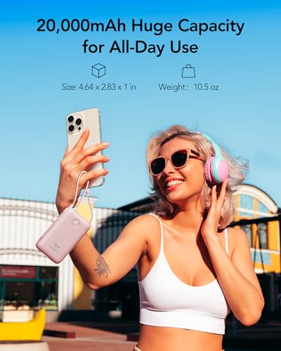 Power Bank 20000mAh 30W Fast Charging with Built
