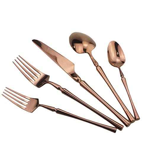 Copper Silverware Set