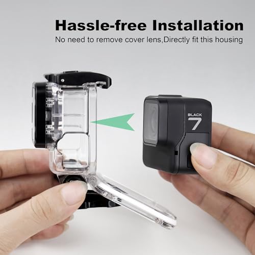 Waterproof Case with Dive Filter for GoPro Hero 2018 7 6 5 Black