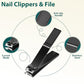Tweezers Set 9 Pcs Nail Clipper Kit with Case for Eyebrows Grooming (9 Count)