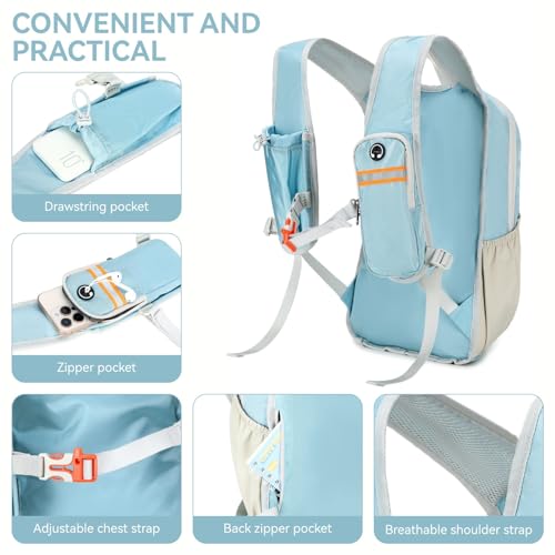 15L Small Hiking Backpack for Women Men Lightweight Packable Backpack Foldable Casual Daypack for Camping Travel Outdoor