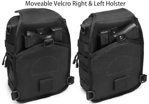 Tactical Sling Backpack With Holster Military Crossbody Bag for Men Single Shoulder Back Pack 10L