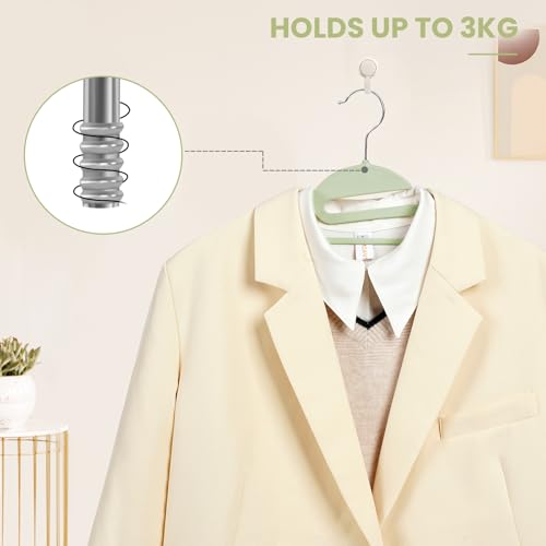 Heavy Duty Plastic Hangers 50 Pack with Non (52 Count)