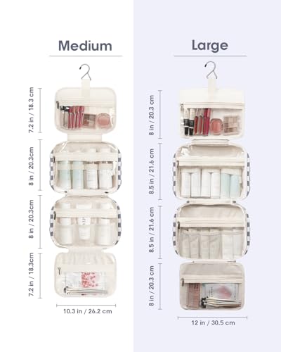 Hanging Toiletry Bag for Women Travel Makeup Bag Organizer Toiletries Bag for Travel Size Essentials Accessories Cosmetics