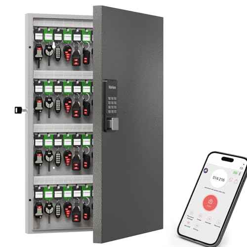 96 Key Lock Box Smart Key Organier Cabinet with Keypad & App for Office