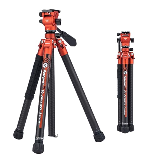 64" Video Camera Tripod with Fluid Head for Smooth Panning
