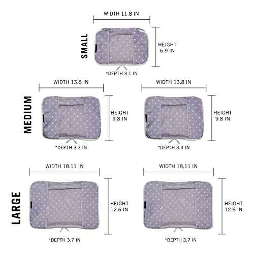 Travel Wise Packing Cubes for Travel