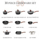 30 Piece Pots and Pans Set
