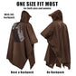 Hooded Rain Poncho Lightweight Waterproof Unisex Raincoat Jacket with Pocket for Men Women Adult