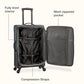 Anzio Softside Expandable Luggage with Spinner Wheels