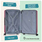 Boren Expandable Hardside Rugged Travel Luggage with 8 Spinner Wheels (3 Piece)