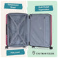Boren Expandable Hardside Rugged Travel Luggage with 8 Spinner Wheels (2 Piece)