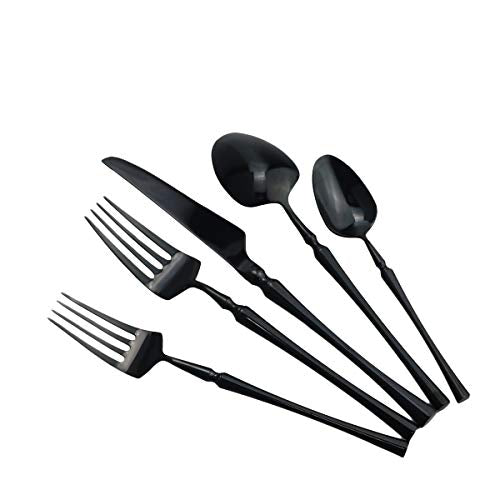 Black Silverware Set