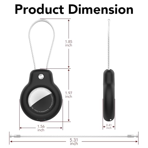 for AirTag Holder Keychain (4 Count)