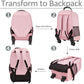 Pink Rolling Backpack