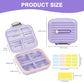 Travel Pill Organizer Box with Labels
