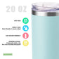 20 oz Stainless Steel Skinny Tumbler Double Wall Insulated Slim Water Tumbler Cup for Coffee