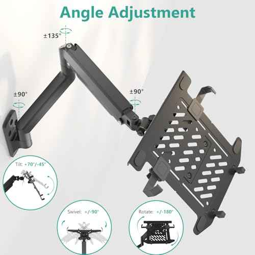 Laptop Wall Mount for 17" Notebook and Up to 32" Screen