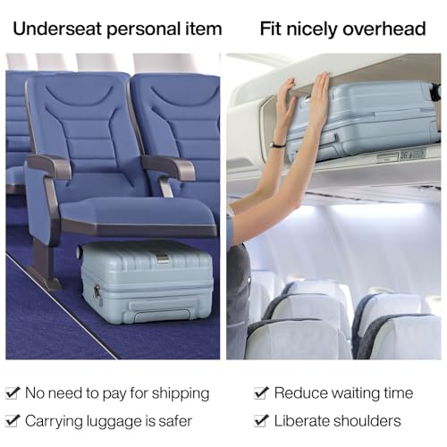 16 inch Underseat Carry on Suitcases with Wheels