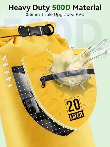 Waterproof Dry Bag Backpack with Zippered Pocket