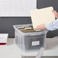 Plastic File Box with Snap Lid (2 Count)