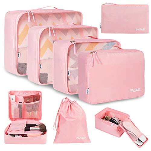 8 Set Packing Cubes Luggage Packing Organizers for Travel Accessories