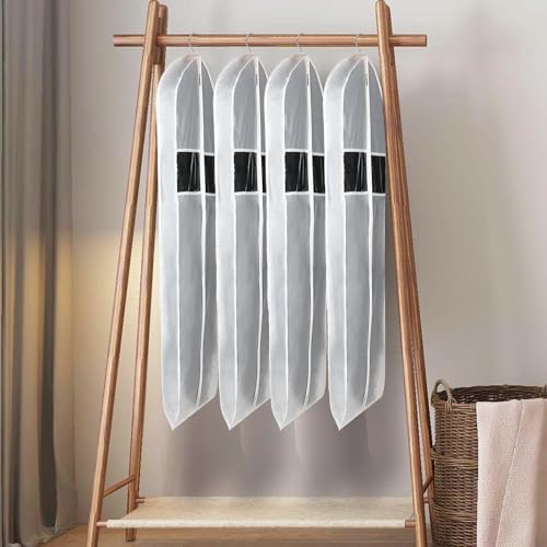 Clear Suit Coat Bag for Storage Dress Bags for Hanging Clothes 50 in