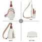 Crossbody Bags for Women Leather Sling Bag for Woman Travel Beige Brown