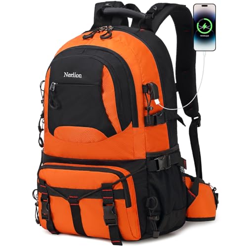 Nerlion 40L Hiking Backpack Travel Backpack for Men Women Camping Waterproof Outdoor Hiking Daypack Lightweight Backpack