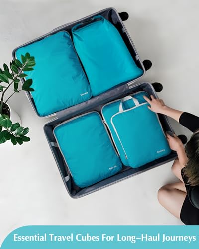 5 Piece Compression Packing Cubes with Laundry Bag (5 Count)