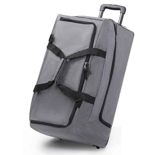 28" Travel Rolling Duffle Bag with Wheels and Handle