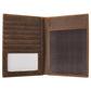 Leather Passport Holder RFID Blocking Passport Travel Wallet Cover Case for Men Women Brown JC17
