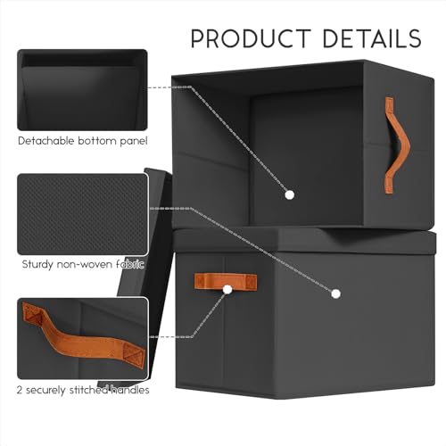 Storage Bins with Lids (6 Count)