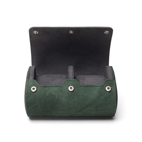Longjet Watch Roll Travel Case for Men Portable Watches Organizer Box