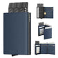Pop up Card Wallet Minimalist Cash Wallets RFID Blocking Leather Smart Credit Card Holder with ID window for Men