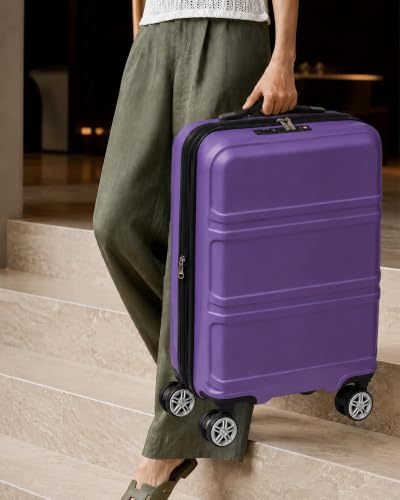 Carry On Luggage 22x14x9 Airline Approved with Spinner Wheels