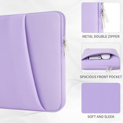 RAINYEAR 15 16 Inch Laptop Sleeve Padded Case Cover with Pocket