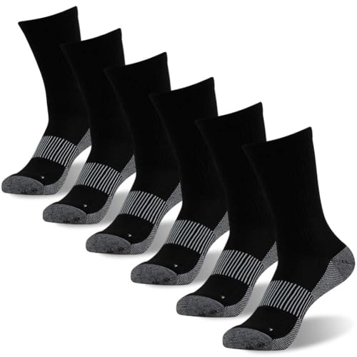 6 Pairs Copper Running Socks (6 Count)